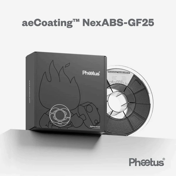 PHAETUS aeCoating NexABS-GF25 High-Strength Filament – 1Kg - Image 2