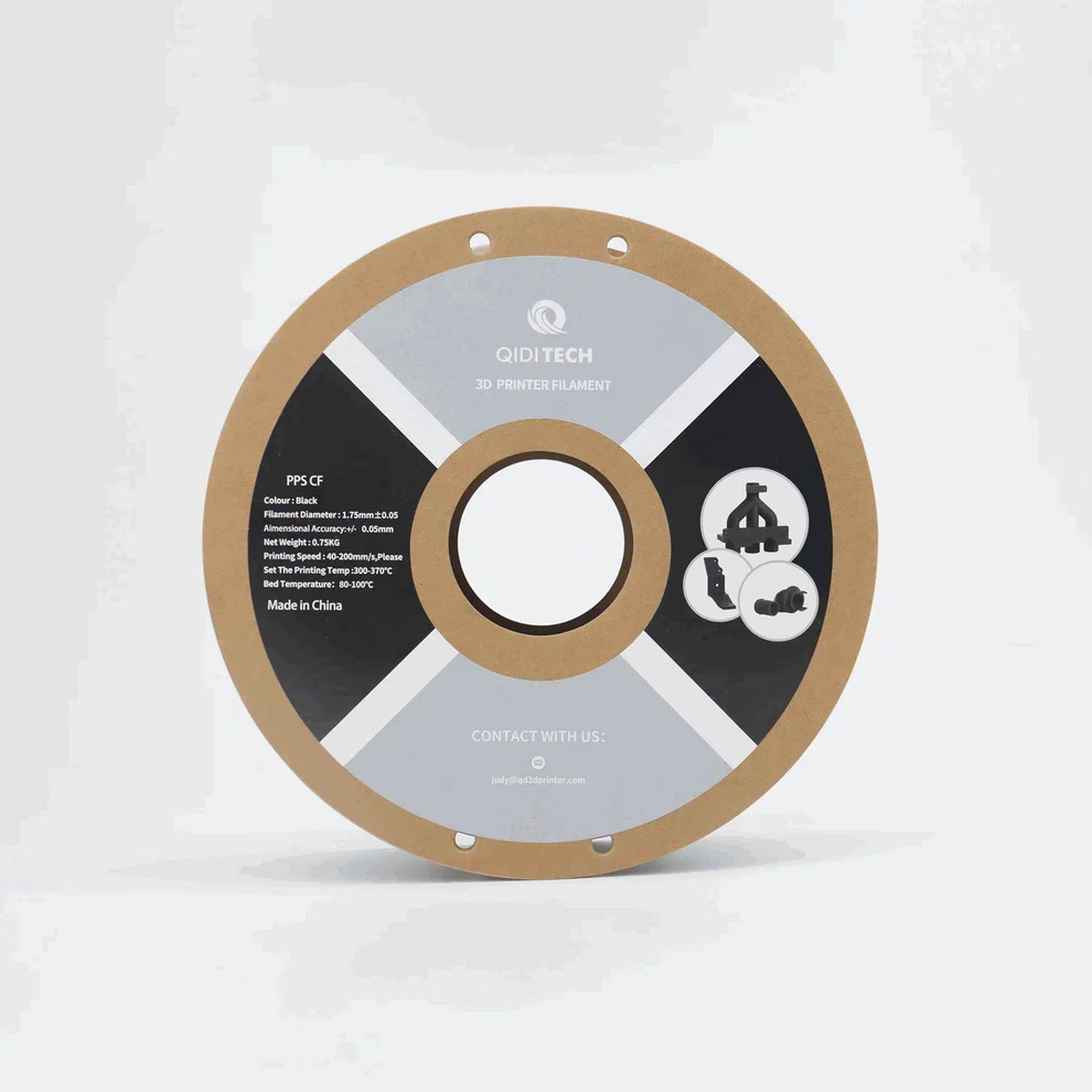 QIDI Tech PPS-CF Filament - High-Performance Carbon Fibre Reinforced Engineering Material