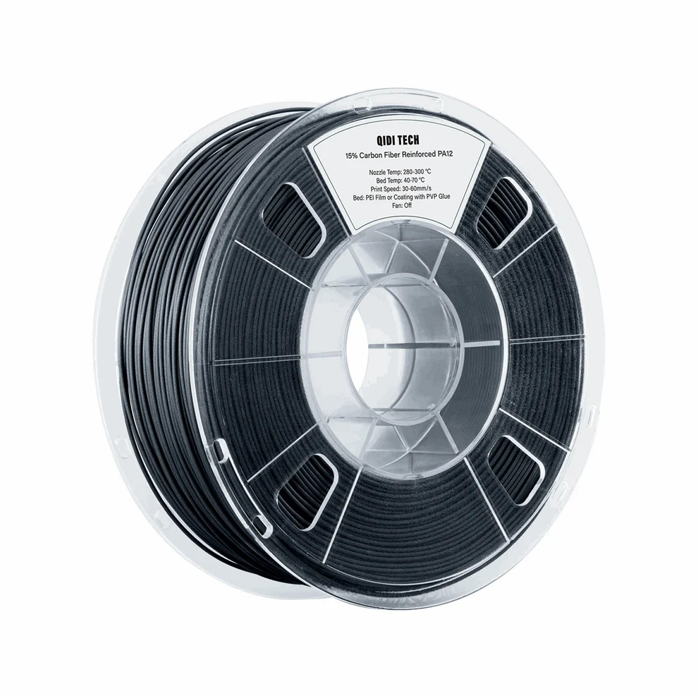 QIDI Tech PA12-CF Carbon Fibre Reinforced Nylon Filament – 1kg