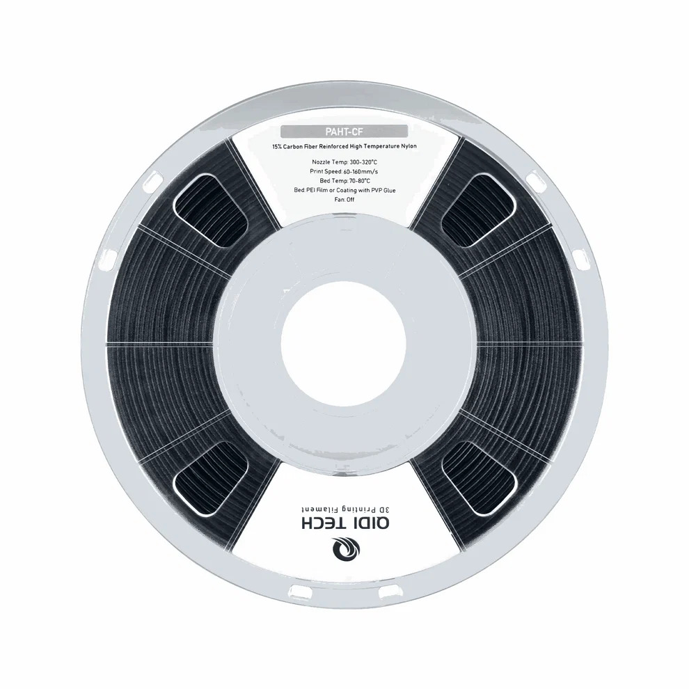 QIDI PAHT-CF (PPA-CF) Carbon Fibre Reinforced Nylon Filament – 1kg