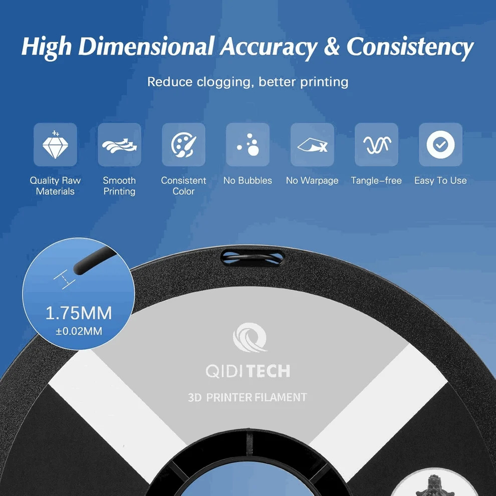 QIDI Tech PLA Rapido High-Speed 3D Printer Filament – 1.75mm - Image 3